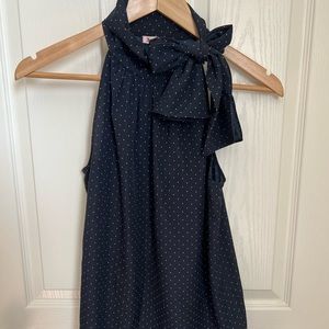 Juicy Couture High Neck Tied Blouse